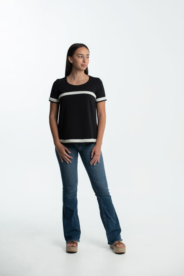 Camiseta perlas