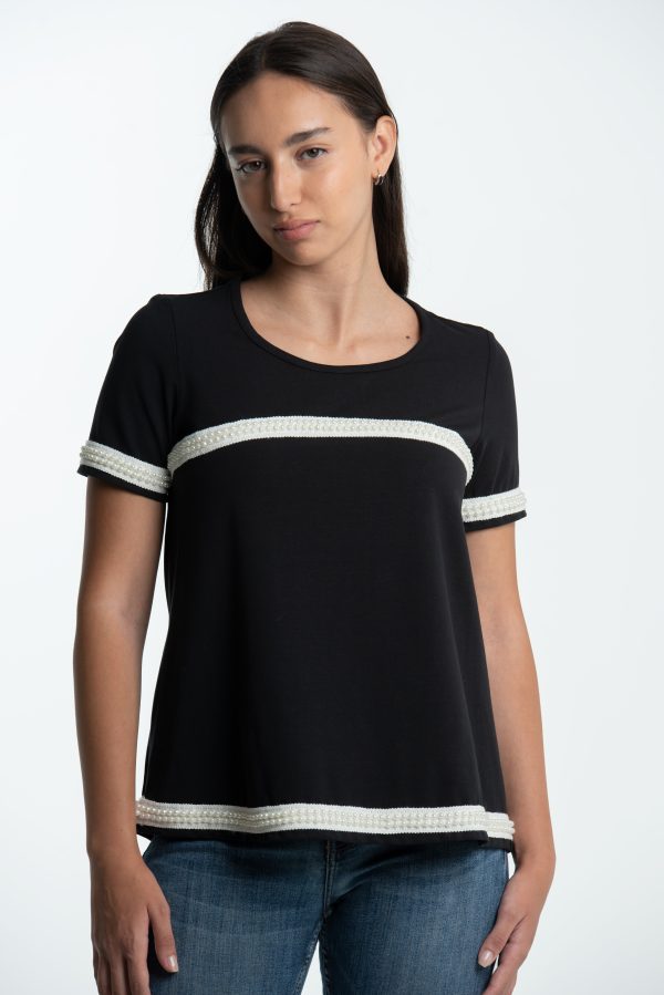 Camiseta perlas